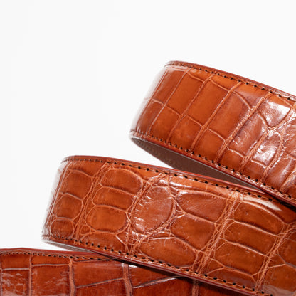 sherrill brothers real alligator belt leather 