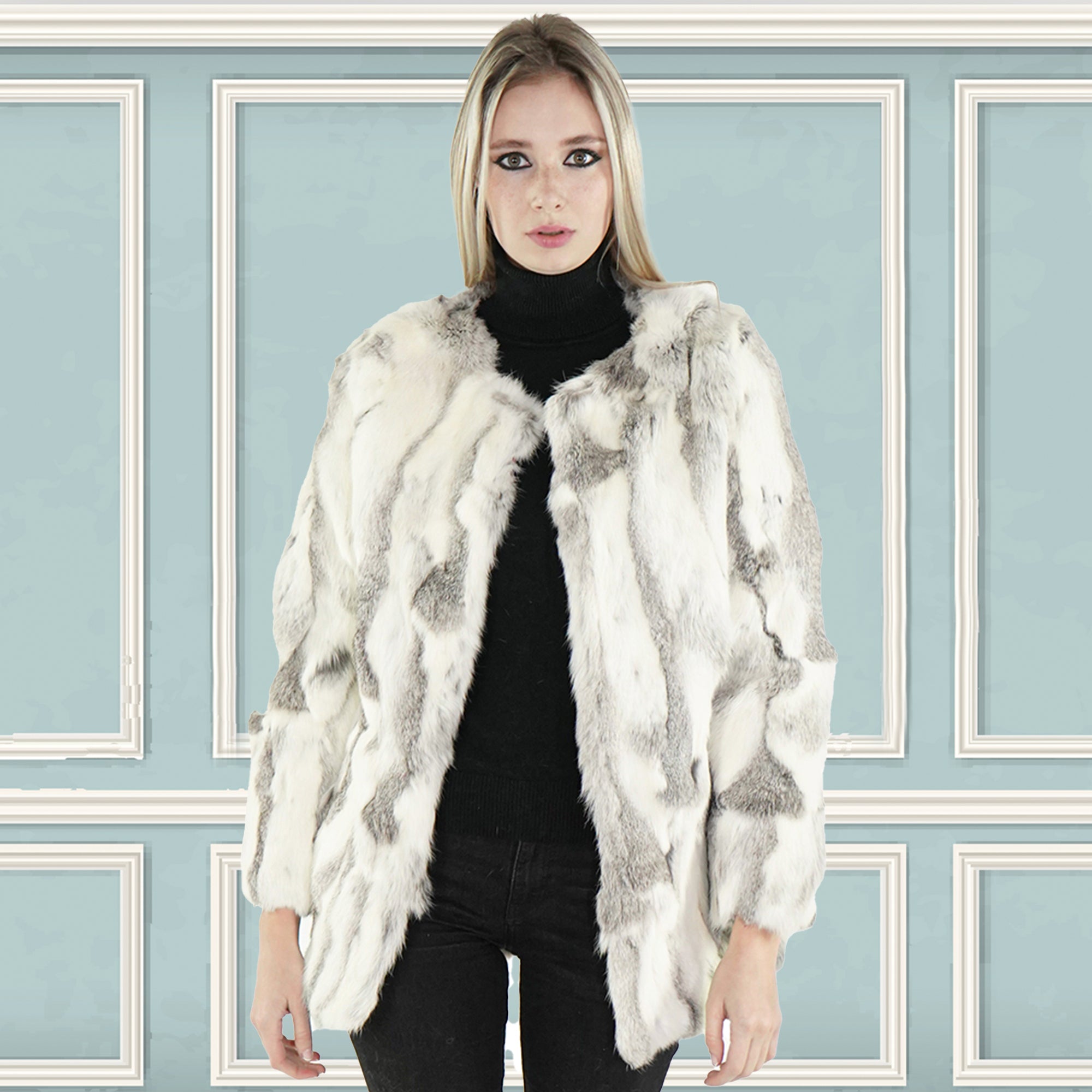 Rabbit fur clothes best sale