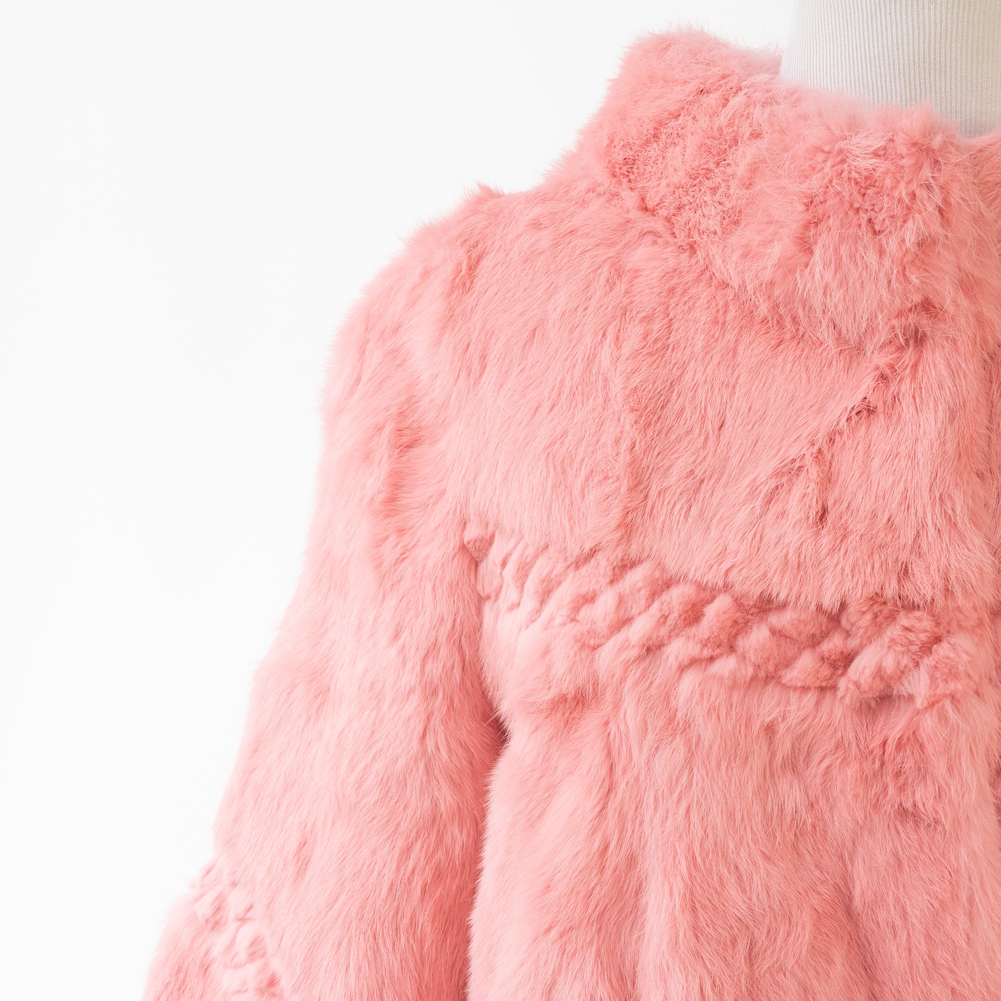 Buy Online Genuine Pink Rabbit Fur Swing Coat Marylin Sherrill Bros Sherrill Bros