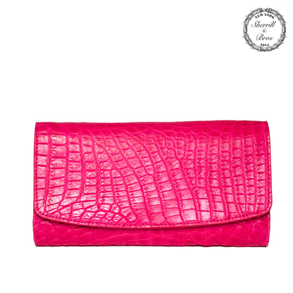 Pink Alligator Wallet "Anabelle"