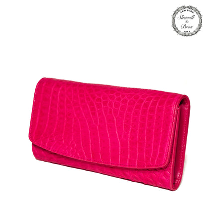 Pink Alligator Wallet "Anabelle"