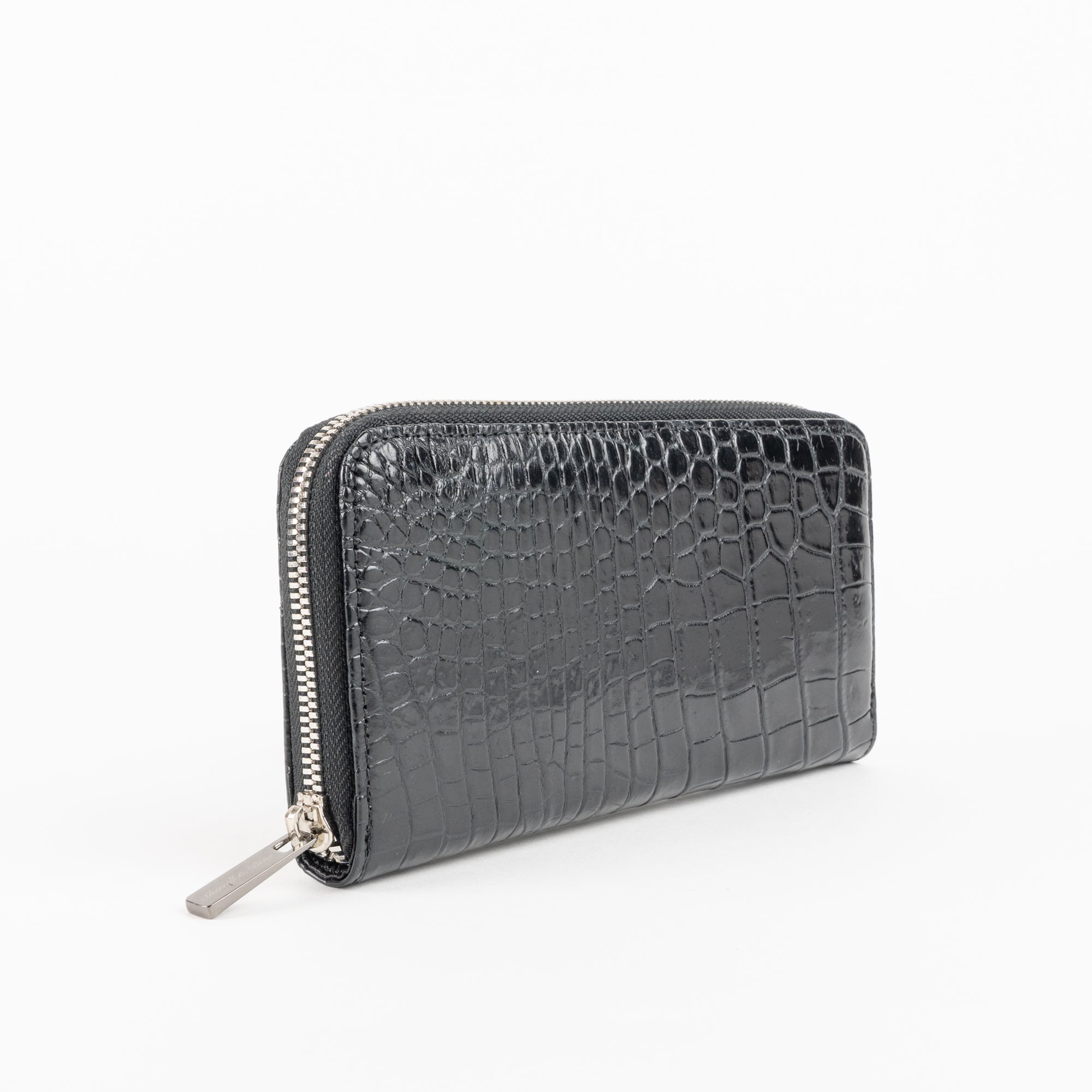 Buy Online Black Genuine Crocodile Wallet - Sherrill & Bros – Sherrill ...