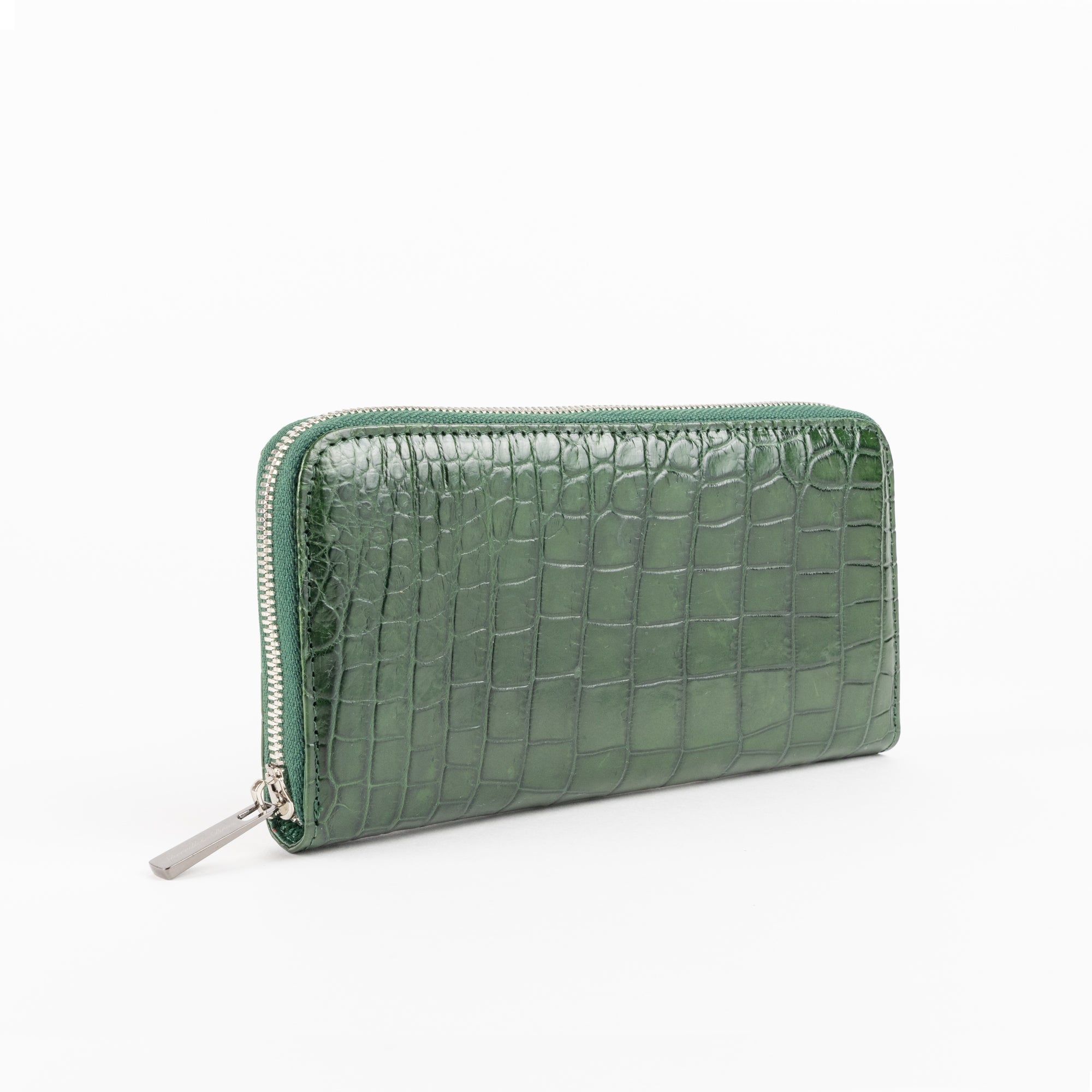 Genuine Alligator high quality Zipper Wallet