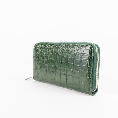 Sherrill Bros real crocodile clutch wallet