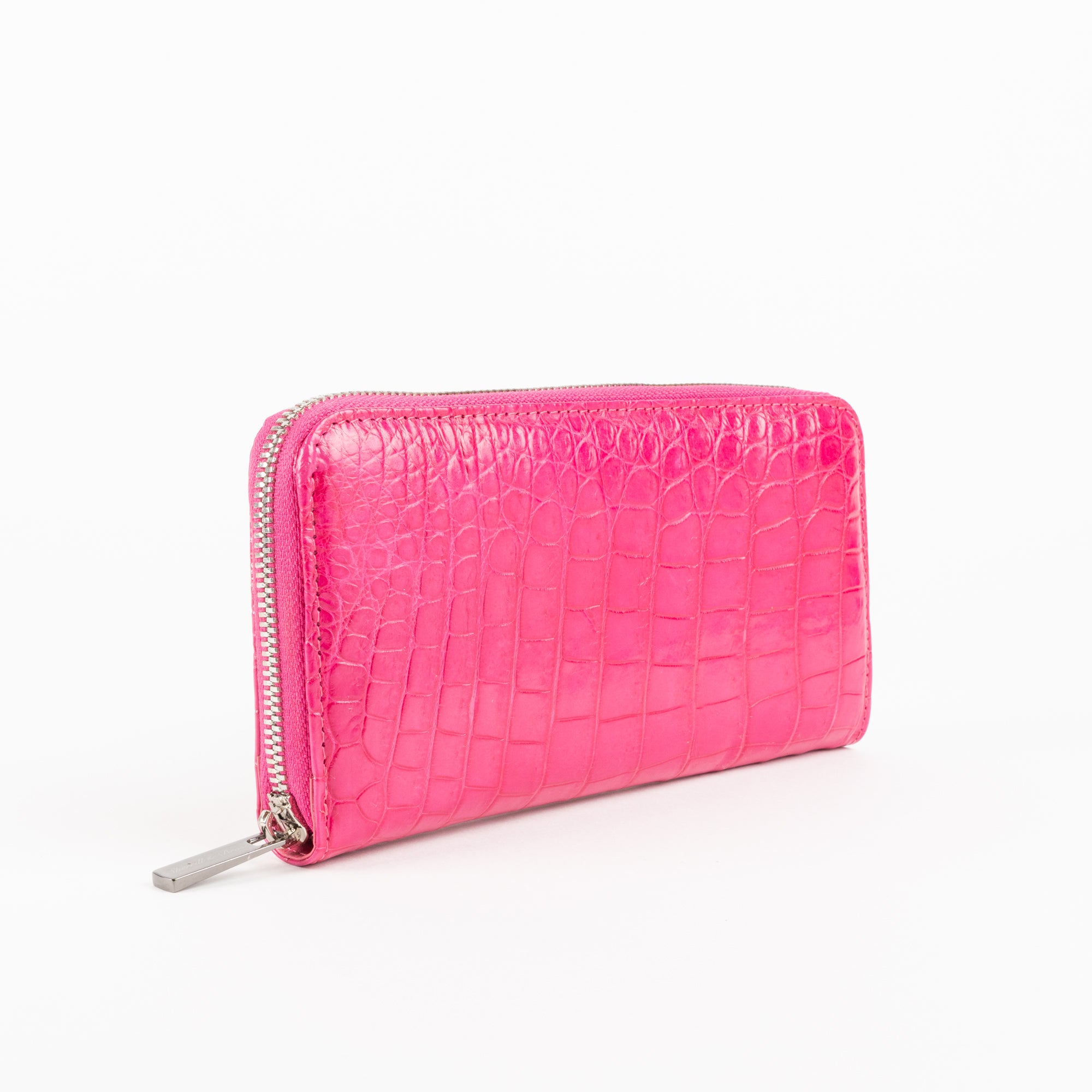 Pink clearance crocodile purse