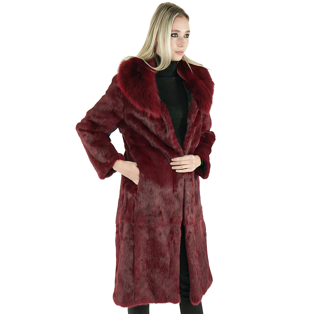 Full Length Rabbit Fur Coat | Sherrill & Bros. | Luxury for Less
