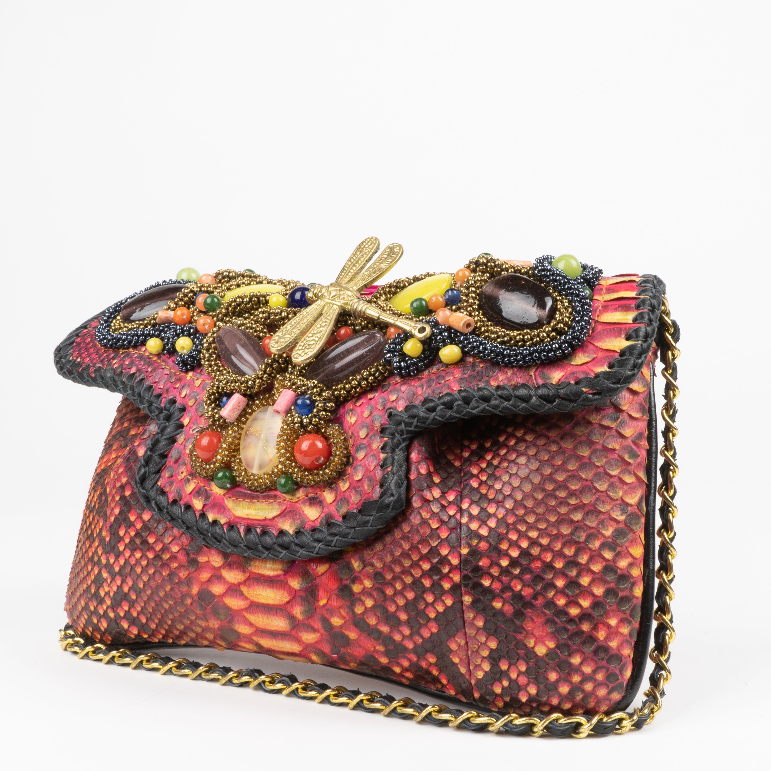 Gianni Versace Snakeskin Shoulder Bag - Neutrals Shoulder Bags, Handbags -  GVE49403 | The RealReal